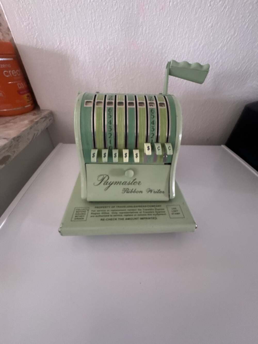 Vintage Paymaster Ribbon Writer Check Protector Machine - Picture 6 of 15